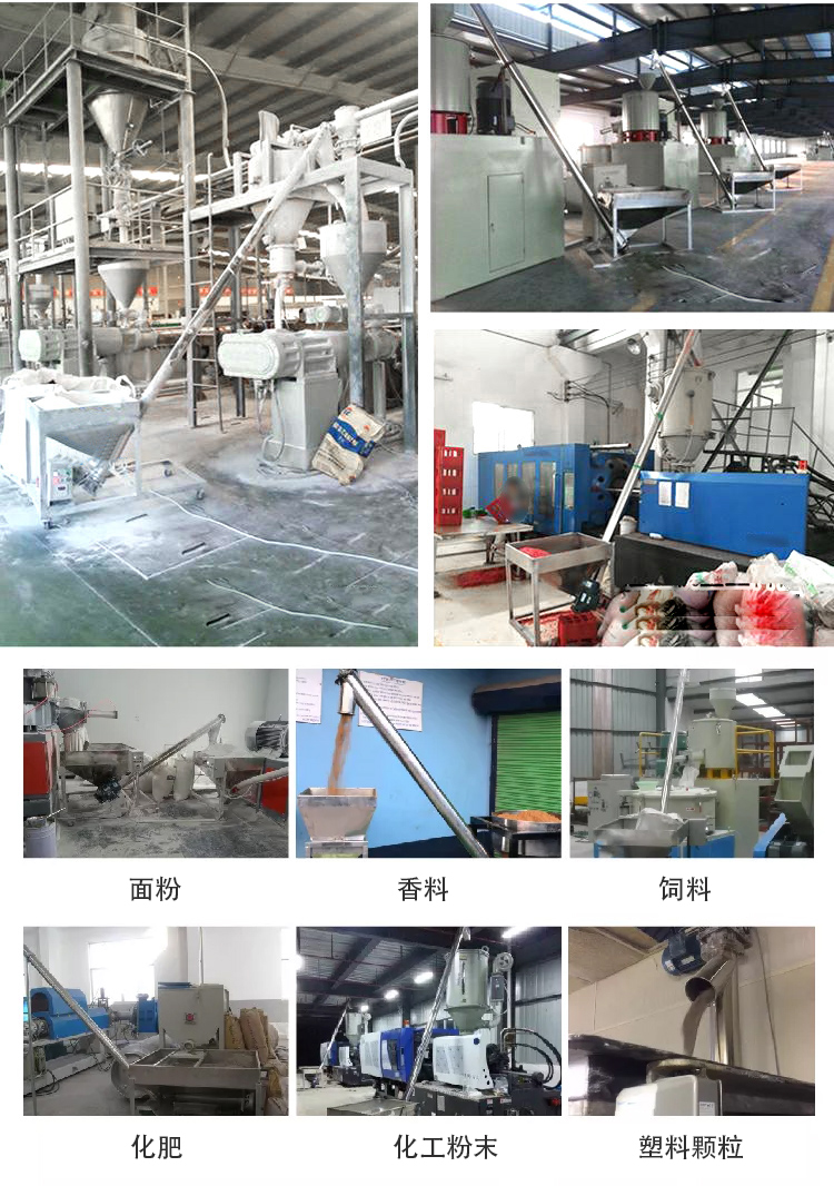 傾斜螺旋輸送機適用范圍：建材行業(yè)，化工行業(yè)，電力行業(yè)，煤炭行業(yè)，食品行業(yè)，造紙行業(yè)等
